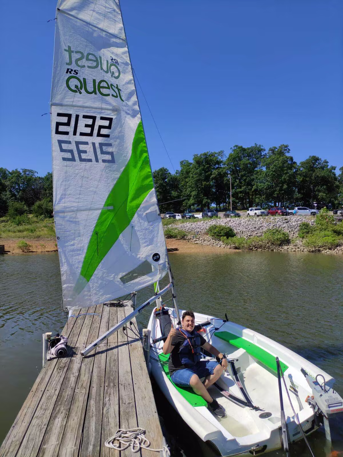 Grigoris sailing with my dad